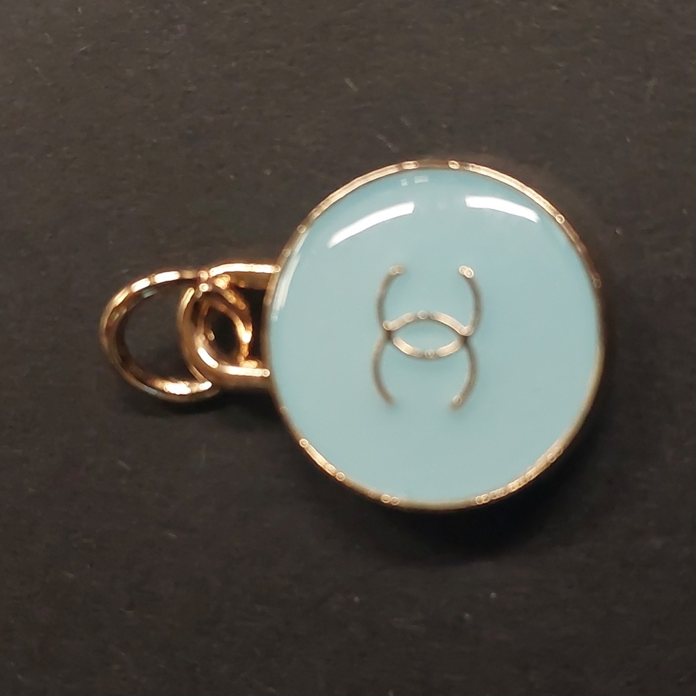 CC Sky Blue Double Sided Charm Pendant - Picture 3 of 3